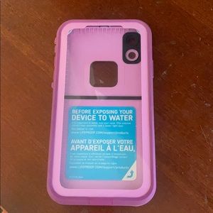 Pink iPhone XR Lifeproof Case